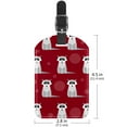 thumbnail image 6 of Square 2Pack PU Leather Raccoon Cruise Luggage Tag with Privacy Cover and Name ID Tag for Travel Handbags Backpacks Luggage Tags, 6 of 6