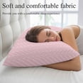 thumbnail image 5 of Pink Geometric Pillow Covers, Linen Long Throw Pillow Case, Modern Minimalism Solid Color Striped Holiday Pillow Protector Decorative Cushion Cover for Living Room/Bedroom 12" x 20", 5 of 8