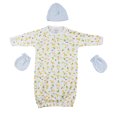 thumbnail image 1 of Gown, Cap and Mittens - 3 Pc Set, 1 of 3