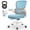Blue, variant on COOLHUT Office Chair, Ergonomic Desk Chair with Lumbar Support and Adjustable Armrests, Breathable Mesh Computer Gaming Chair, Reclining Task Chair for Home Office, Blue