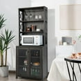 thumbnail image 2 of Giantex Armoire de Rangement pour Garde-Manger de Cuisine, Buffet Vaisselier Autoportant Style Ferme, 2 of 10