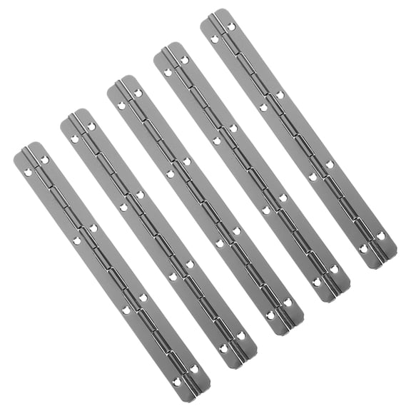 CATIEBYE Black Heavy Duty Piano Hinge Made of Iron for Home Use with Multiple Screw Holes 5 Pcs