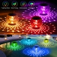 thumbnail image 1 of Solar Floating Pool Lights Built-in 600mah Battery Energy-saving 7 Colors Changing Rotating Garden Lamp, 1 of 9