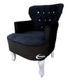 thumbnail image 3 of Sillón Individual Vintage MARDAM Terciopelo Negro, 3 of 3