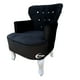 thumbnail image 3 of Sillón Individual Vintage MARDAM Terciopelo Negro, 3 of 3