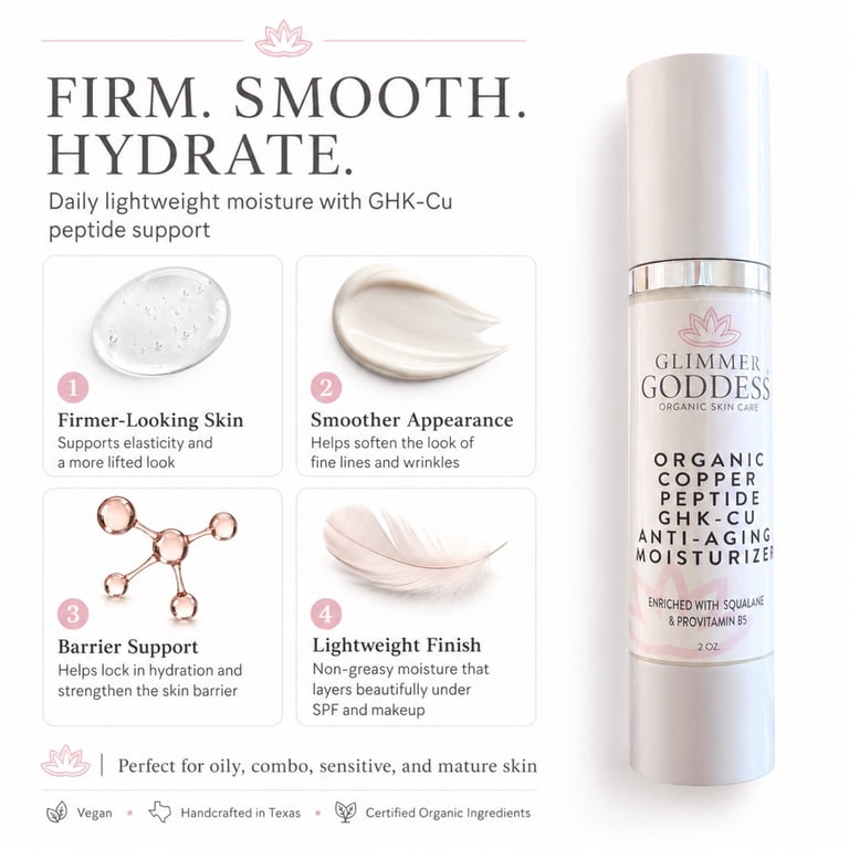 ghk-cu daily Organic Copper Peptide Moisturizer – Firming Smoothing