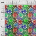 thumbnail image 2 of oneOone Cotton Silk Green2 Fabric Colourful Animal Face Dress Material Fabric Print Fabric By The Yard 42 Inch Wide, 2 of 4