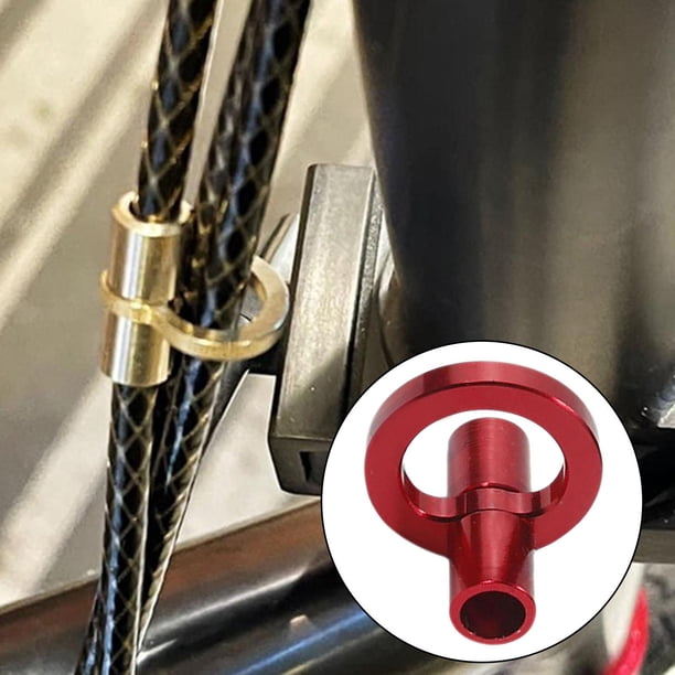 Abrazaderas de abrazaderas de bicicleta, guía de de carcasa para , cables de freno de bicicleta plegables de montaña, abrazadera rojo Soledad Guía de cables para bicicletas