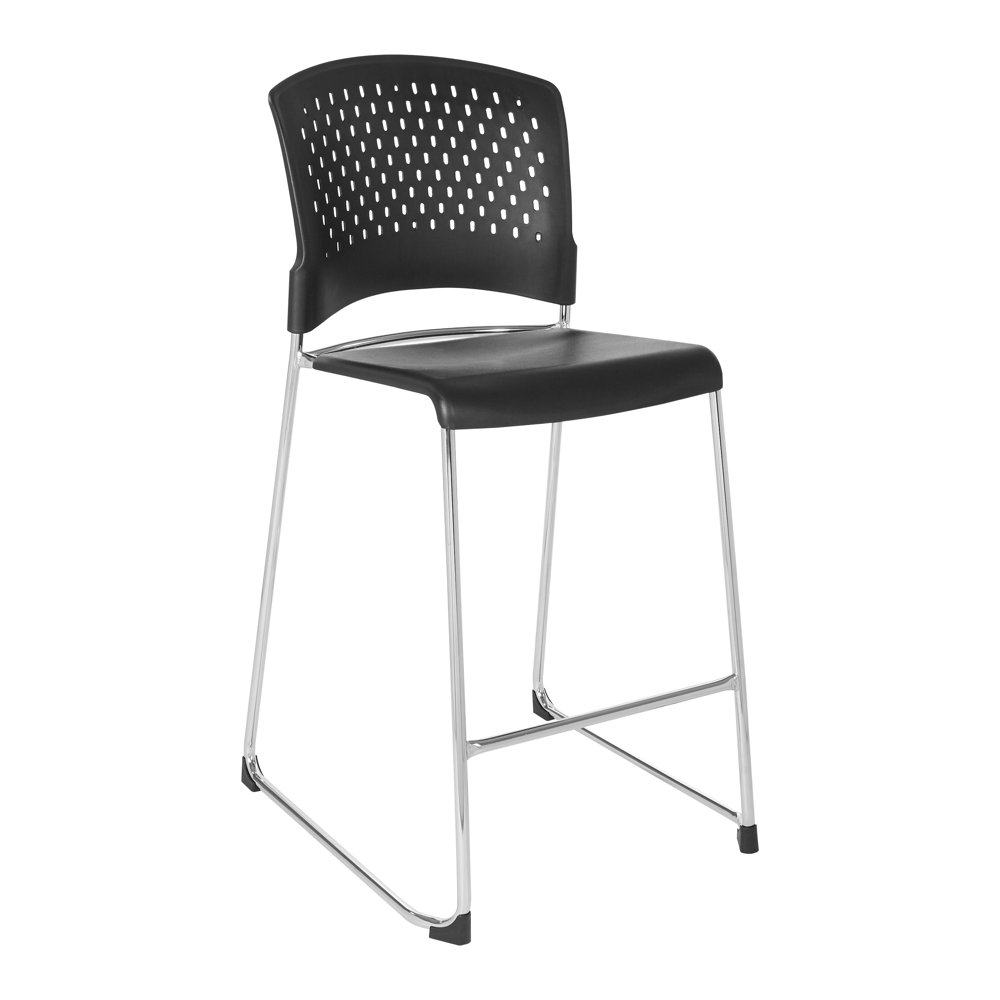 Work Smart Tall Plastic Stacking Chair - Walmart.com - Walmart.com