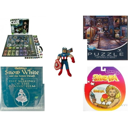 Children's Gift Bundle [5 Piece] -  Clue Secrets and Spies  - Paris At Night   - Marvel Avengers Captain America  16