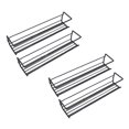 thumbnail image 1 of Oleegame 2PC Spoon And Lid Rest Rack Organiser 2/4Tier Shelf Storage Racks Wall Mounted For Kitchen Cabinet Pantry Door, 1 of 8