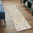 thumbnail image 3 of Spring Floral 2'x6' Runner Rugs for Hallway Kitchen Bedside Non Slip Washable, Elegant Pastoral Flowers Dragonfly Rustic Entryway Rug Runners with Rubber Backing, Long Carpet Runner for Laundry Room, 3 of 8