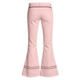 thumbnail image 5 of YaEYa Girls School Uniform Flare Pant Slim Fit Bell Bottom Trousers Fitted Stretch Flare Leg Pants High Waist Casual Slacks With Side Pocket Button Fly Trouser Preppy Clothes (Pink,13-14 Years), 5 of 6