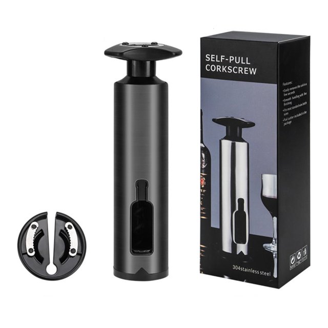 Set of 2/4 Wine Opener Manual Multifunctional Bottles Opener with Foil Cutter/Vacuum Plug Wine Accessories for Corkscrews - True Color
