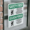 thumbnail image 4 of (2 Pack) Always Face Ladder Safety Bilingual OSHA Safety First Sign, 4 of 7