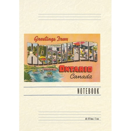 Vintage Lined Notebook Greetings from Hamilton Ontario Canada (Paperback)