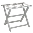 thumbnail image 1 of Earth Friendly Light Gray Folding Luggage Rack with White Straps, 1 of 1