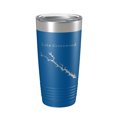 thumbnail image 1 of Lake Greenwood Map Tumbler Travel Mug Insulated Laser Engraved Coffee Cup South Carolina 20 oz Royal Blue, 1 of 1