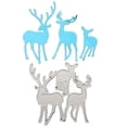 thumbnail image 2 of Langgg Christmas Die Cuts Stenciling Mold Paper Card Making Embossing Machines Template Handmade Crafts Educational Toy Three deers 1Set, 2 of 6