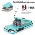 thumbnail image 5 of Elegante funda multifuncional tipo cartera para Samsung S23 Plus con correas, ranura para tarjetas, soporte para anillo, protección para cámara, material de PU, a prueba de golpes, antigolpes., 5 of 5
