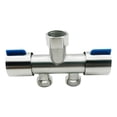thumbnail image 1 of 304 Stainless Steel Washing Machine Drain Hose Connector Union Swivel, 1 of 7