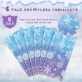thumbnail image 4 of 6 Pack Winter Snowflake Plastic Tablecloth Decorations, Blue and Purple Snowflake Winter Wonderland Disposable Table Cover for Christmas Holiday New Year Party Supplies Decorations, 54x108 Inch, 4 of 9