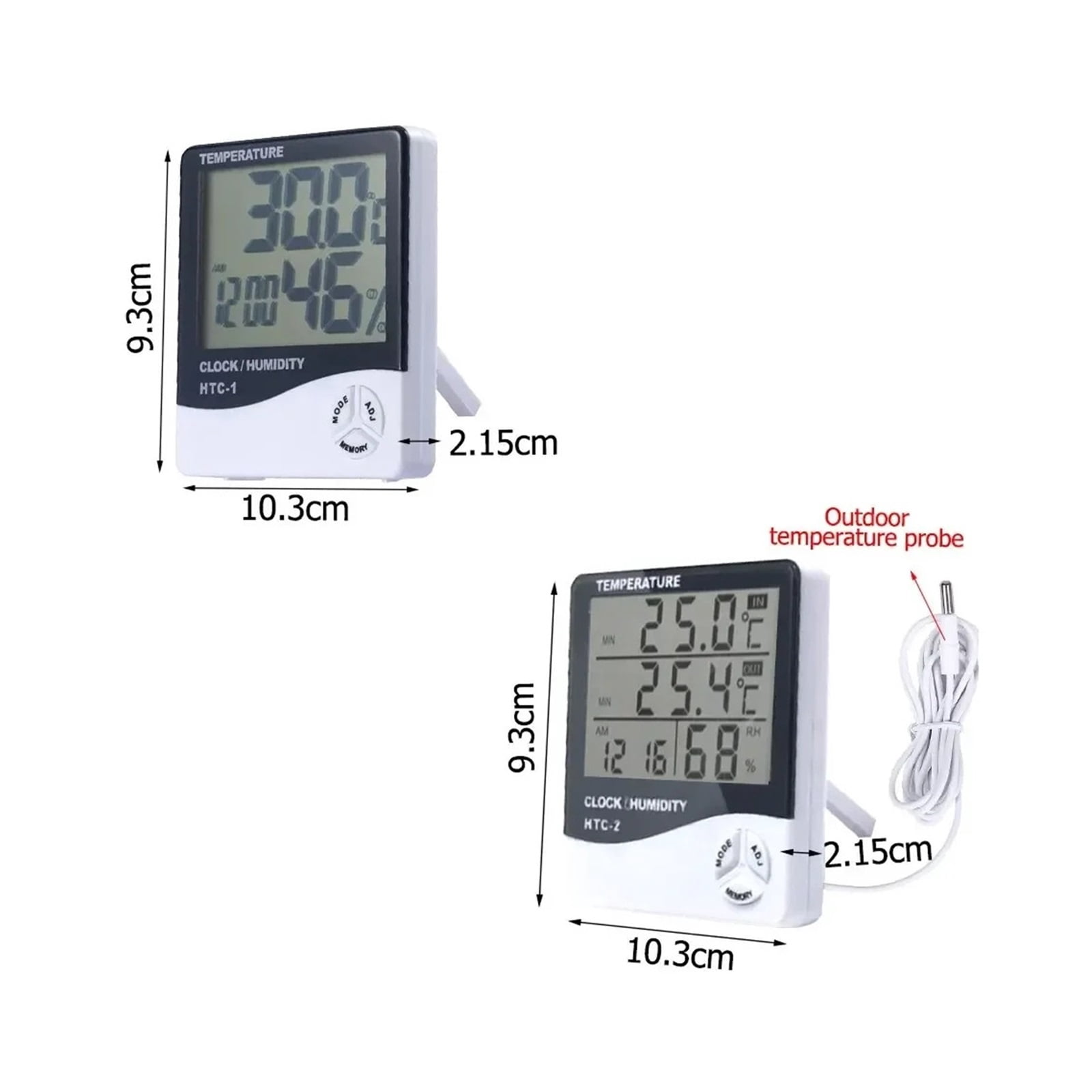 LCD Electronic Humidity Meter Smart Electric Digital Hygrometer Thermometer Weather Station Clocks ,Weather Forecast