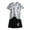 Grey-A, variant on Gelikeya 3-14Y Kids Boys Summer Clothes 2 Piece Outfit Sets Quick Drying Short Sleeve T Shirts with Shorts Sportswear Dark Blue, 13-14 Years