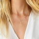 thumbnail image 4 of Collar de cruz chapado en oro de 14 quilates, collar de cruz de oro en capas, gargantilla de cruz lateral pequeña, collares de cruz de oro para mujer, joyería de oro de moda, regalos para mujer, 4 of 5