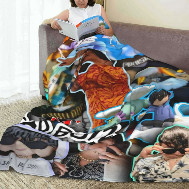 Junior H Blanket Soft Cozy Fleece Plush Throw Blanket All