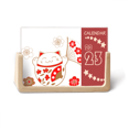 thumbnail image 1 of Lucky Fortune Cat Flower Fan Japan Desk Calendar Desktop Decoration 2023, 1 of 3