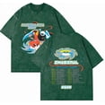thumbnail image 6 of Magdalena Bay Dirtyfit T-shirt Short-Sleeved Washed Denim Fashion Loose Summer Cotton Stylish Design Tee, 6 of 8