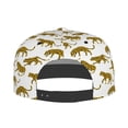 thumbnail image 4 of Fotbe Leopard Print Flat Bill Visor Cap Classic Snapback Hat Polyester Foam Trucker Hat Trucker Cap Adjustable Baseball Cap, 4 of 9