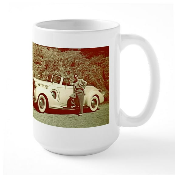 CafePress - 1938 Packard Large Mug - 15 oz Ceramic Large White Novelty Mug