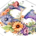 thumbnail image 3 of 3dRose, Bright Beautiful Flower Monogram G, 15x15 Wall Clock, 3 of 8