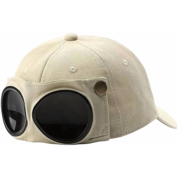 Men's Korean-Style Pilot Baseball Cap - Personalized Glasses-Ready, Curved Visor, Casual Style, Sunshade for Spring & Summer