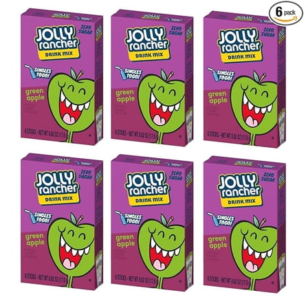Jolly Rancher Singles To Go 6 Pack (Green Apple)