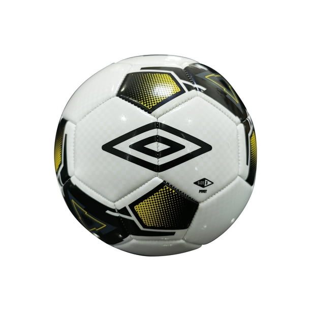 Umbro Pivot Soccer Ball, Size 3, White, Black, Gold Trim