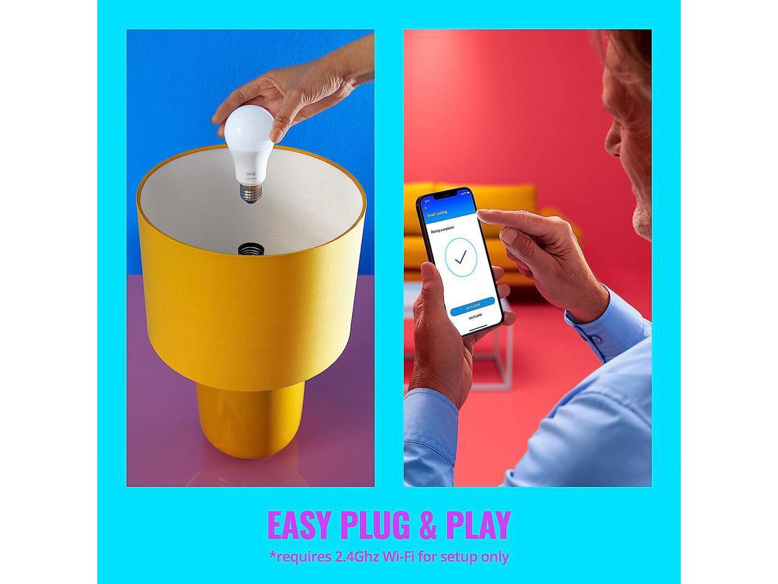 Wiz 603514 Color 14.5W A21 E26 Wi-Fi Smart Bulb