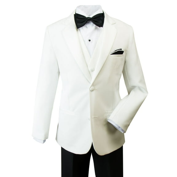 Spring Notion Boys' Modern Fit Tuxedo Set Hollywood Ivory