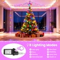 thumbnail image 4 of VOLIVO 196FT Fairy Lights, Flexible Copper Wire String Lights, Multicolor 600LEDs, 8 Modes, Plug-In for Christmas, Indoor Outdoor Decoration, 4 of 6