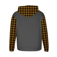 thumbnail image 5 of Mens Plus Size Hoodies Big & Tall M-4X Fleece Lined Long Sleeve Sweatshirts with Pocket Pullover Plaid Printed Warm Going-Out Streetwear Hoodie Tops, 5 of 5