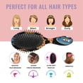 thumbnail image 7 of Halloween Pumpkins Skulls Bats and Eyeballs Hair Brush,Girls Detangling Hair Brush,Glide Through Tangles with Ease for Wet & Dry Hair,8.8"X2.8", 7 of 7