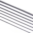 thumbnail image 4 of 1Pc Stainless Steel Square Rolo Stainless Steel Chain Necklace Round Box Necklace Men Women Width 2mm-5mm, 4 of 5