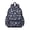 Dog Paw Print and Fishbone Blue Pattern, variant on Cat and Heart White Pattern Cute School Backpack with Padded Back and Adjustable Shoulder Straps 13.4"x11"x4.7"