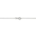 thumbnail image 4 of 10K White Gold necklace Cable chain Pendant Diamond-cut 16 in 0.6 mm, 4 of 5