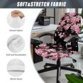 thumbnail image 6 of HELLHERO Cherry Blossom Print Office Chair Cover, Anti Scratch High Back Chairs Slipcover, Stretchable Desk Chairs Cover Dustproof, 6 of 7
