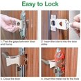 thumbnail image 4 of cerradura de puerta portátil, cerradura de viaje, agregue cerradura adicional para mayor seguridad y privacidad, cerradura fuerte y resistente para viajes, hotel, apartamento Kuyhfg Bienvenido a Kuyhfg, 4 of 5
