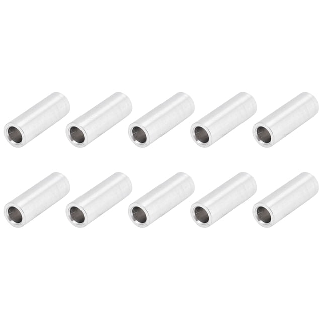 QIILU Round Spacer, OD 6mm ID 4mm Aluminum Alloy Column For Mechanical Repair