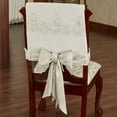 thumbnail image 2 of Evangelina Chair Covers Ivory Set of Two Chair Cover Set 16 x 16 inches, 2 of 5